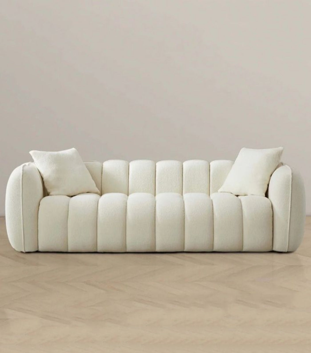 Reve 3-Seater Cream Sofa Couch