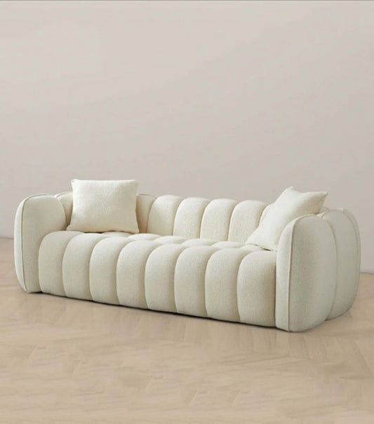 Reve 3-Seater Cream Sofa Couch