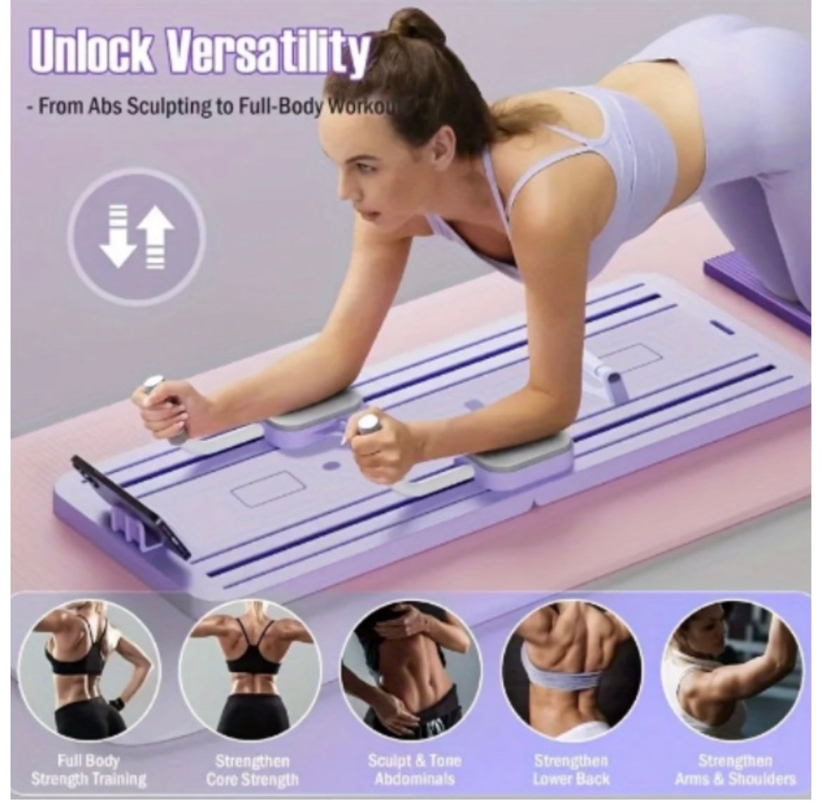 FLEXEE Multifunctional Abdominal Boards Foldable AB Trainer Board