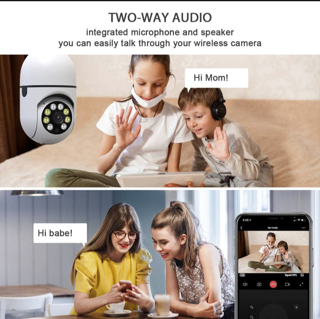 Home Security Surveillance Camera WiFi Wireless 360 Panoramic HD