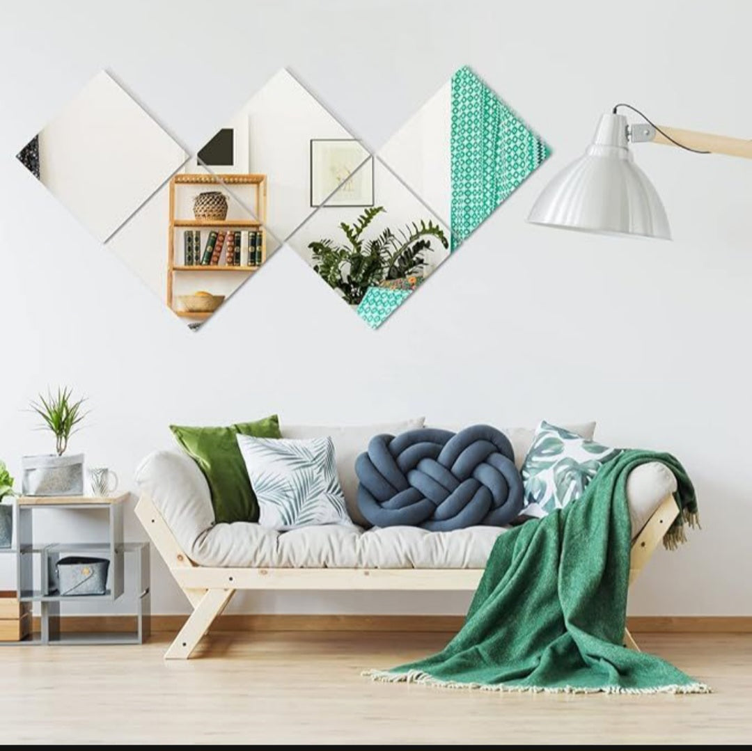 Wall Mirror Tiles Mirror Wall Stickers - Acrylic Mirror Wall Tiles - 30x30cm