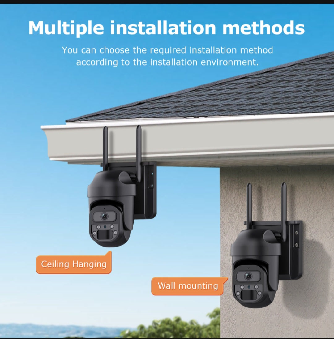 Himost HiSC08 3MP 4G Wireless Solar Powered Security Camera Auto Tracking