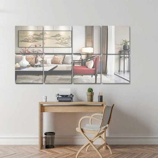 Wall Mirror Tiles Mirror Wall Stickers - Acrylic Mirror Wall Tiles - 30x30cm