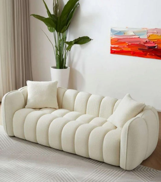 Reve 3-Seater Cream Sofa Couch