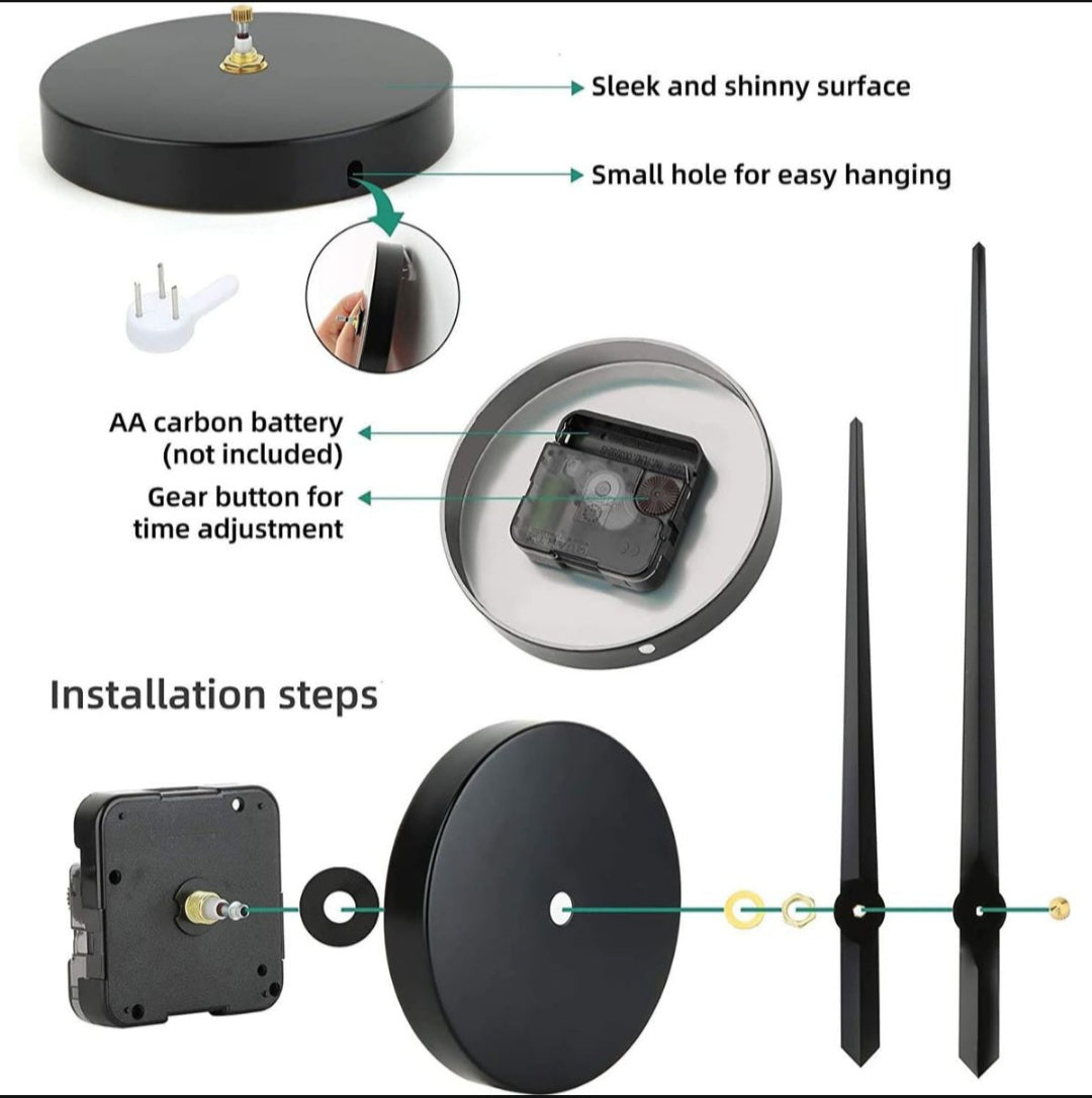 3D Acrylic Fasion Wall Clock - Mirror Effect