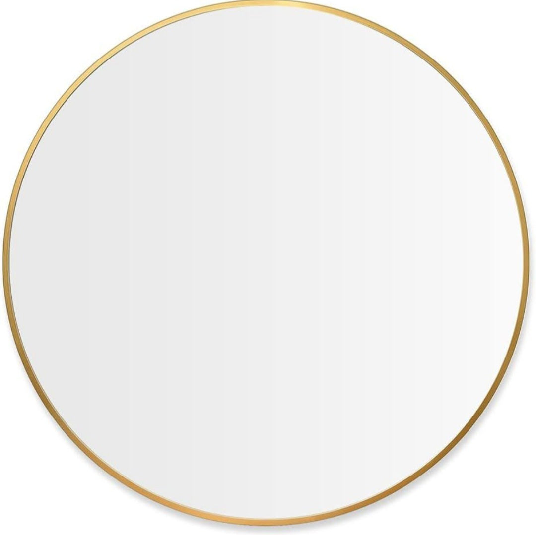 Contemporary Round Wall Mirror - 60cm