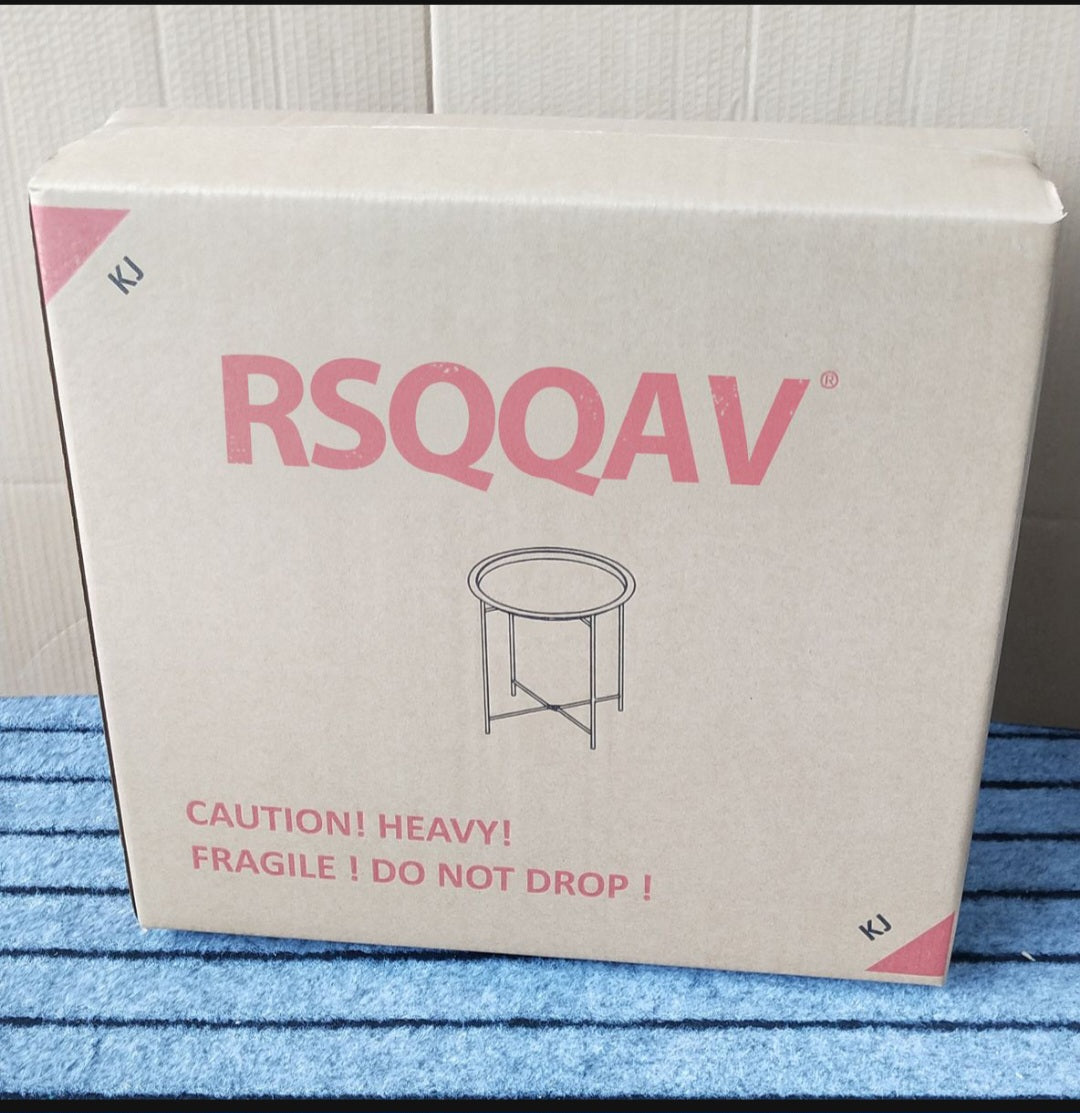 Metal Side Table Round Coffee Table Folding End Table Sofa Table