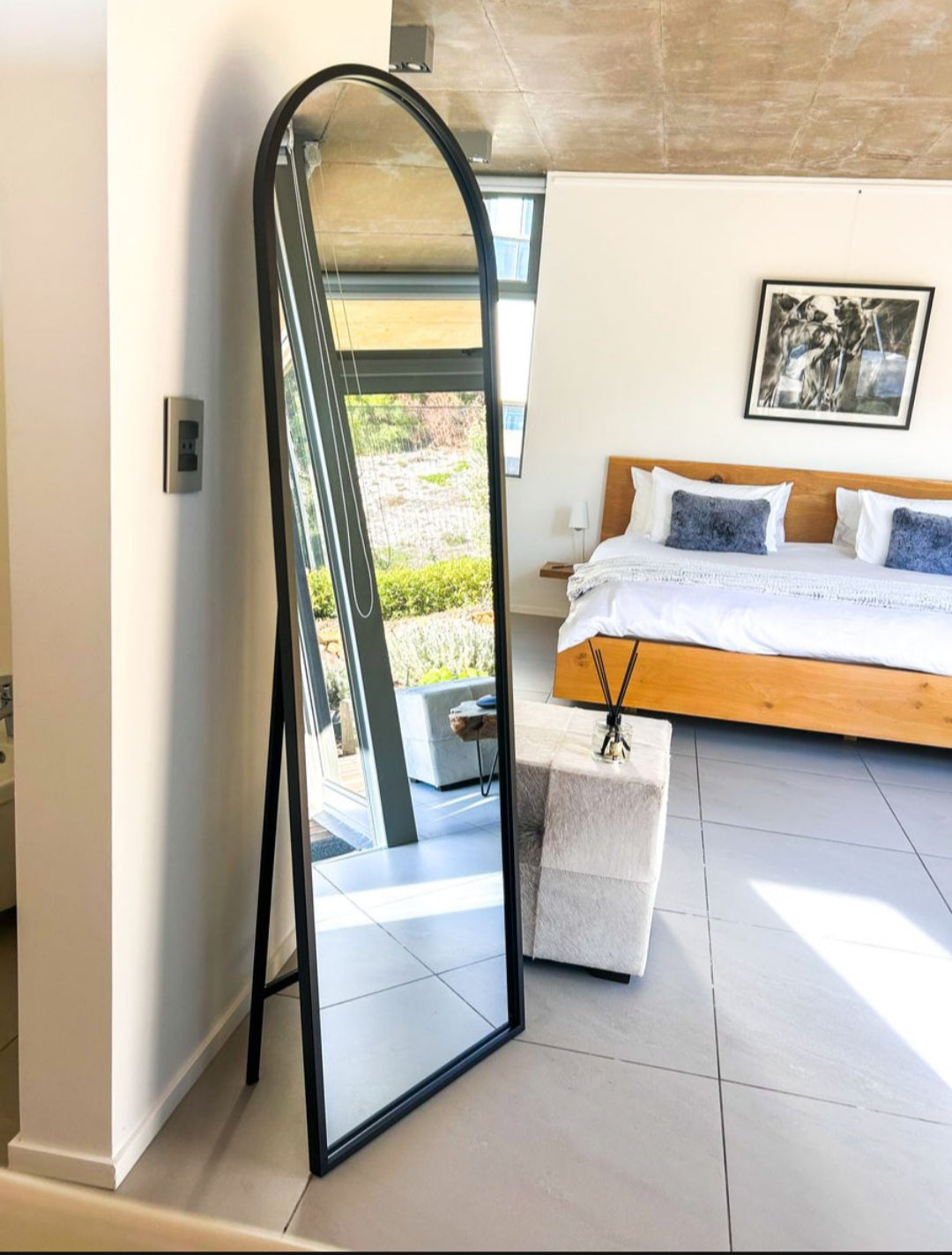 Designer Full Length Arched Mirror 140x45cm