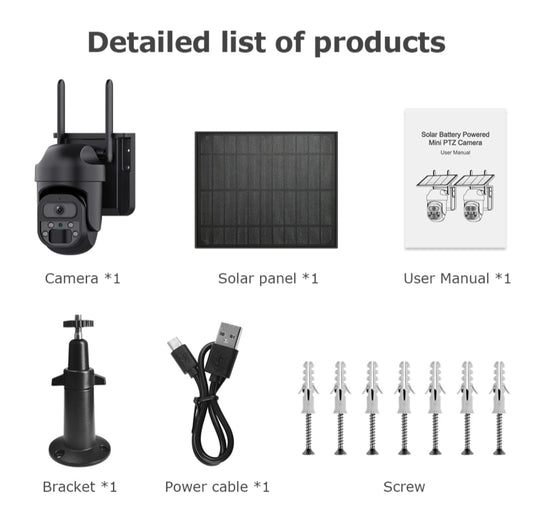 Himost HiSC08 3MP 4G Wireless Solar Powered Security Camera Auto Tracking