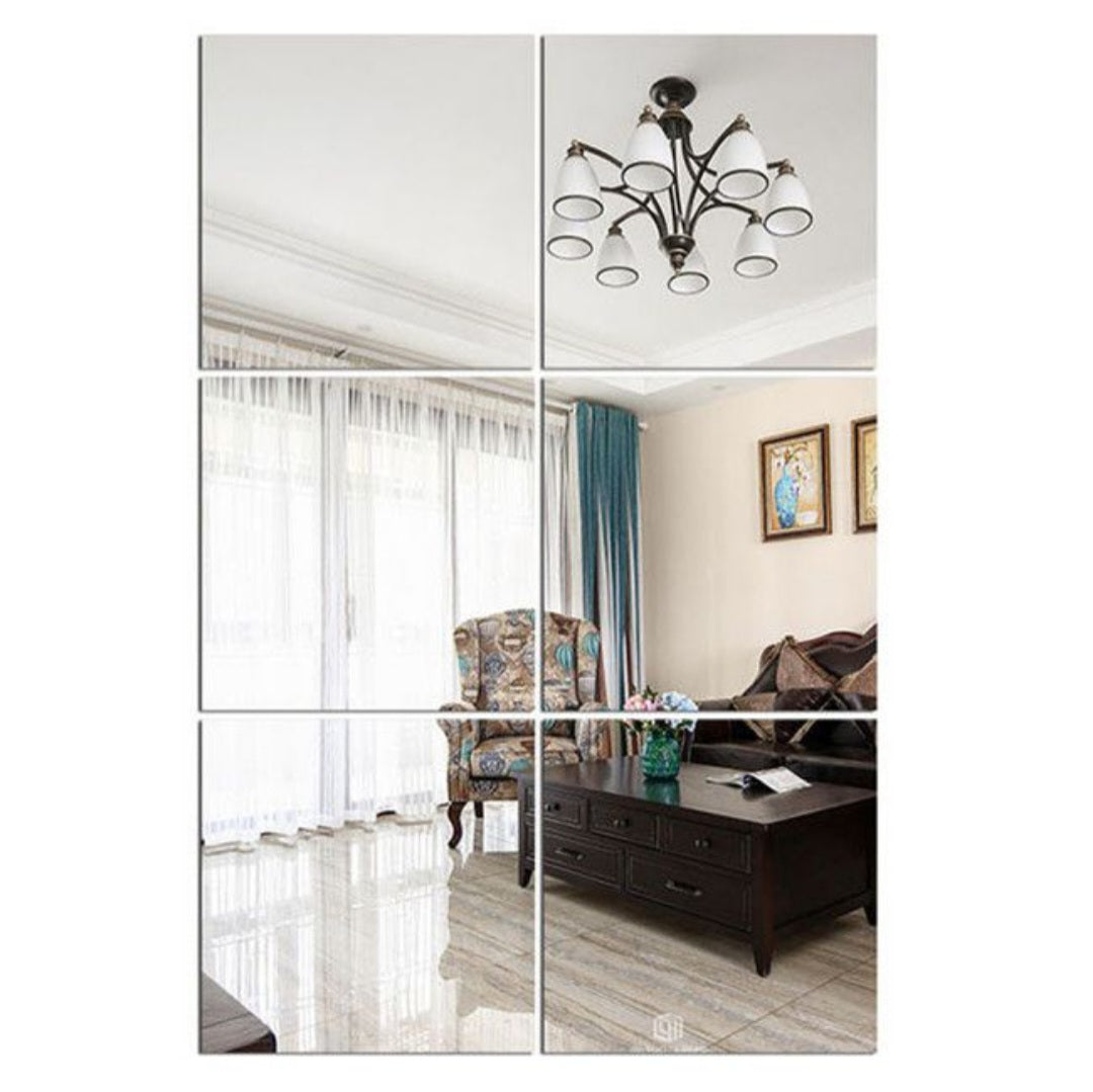 Wall Mirror Tiles Mirror Wall Stickers - Acrylic Mirror Wall Tiles - 30x30cm