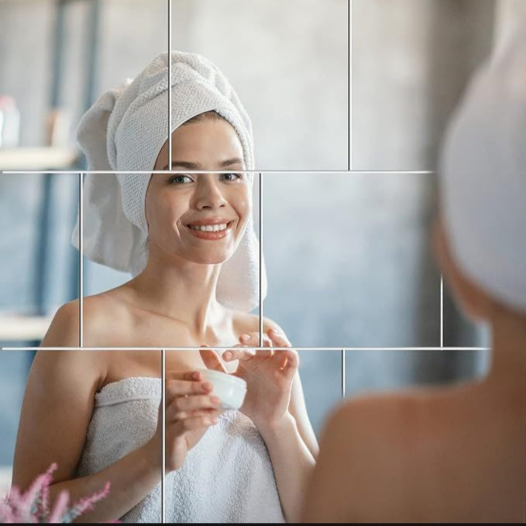 Wall Mirror Tiles Mirror Wall Stickers - Acrylic Mirror Wall Tiles - 30x30cm