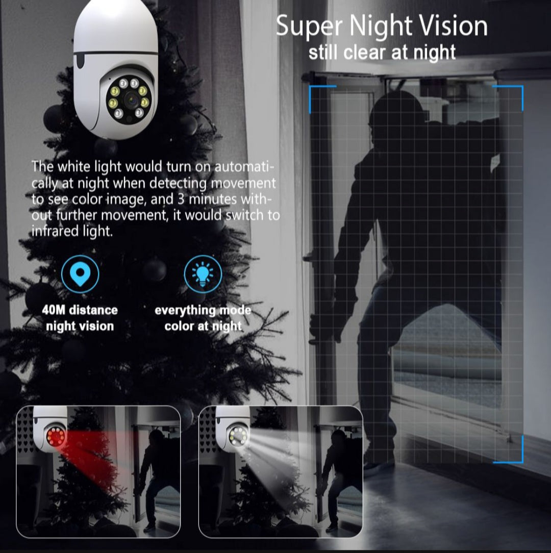 Home Security Surveillance Camera WiFi Wireless 360 Panoramic HD